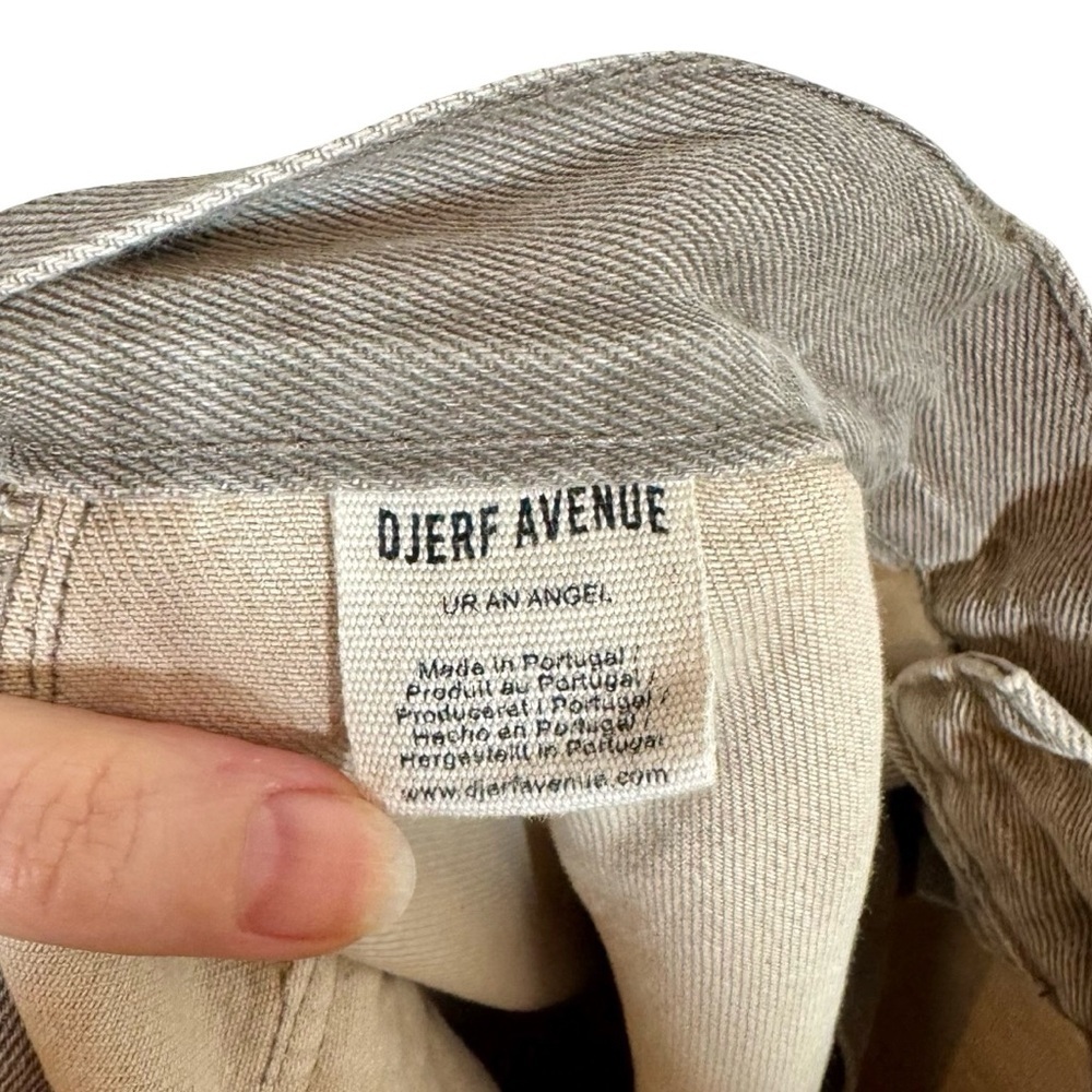 Djerf Avenue Straight-Leg Utility Pants in Taupe - Picture 7 of 14